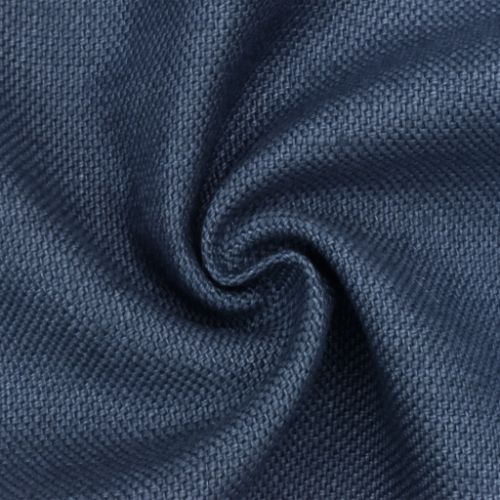 Blue Cotton-Linen Slub