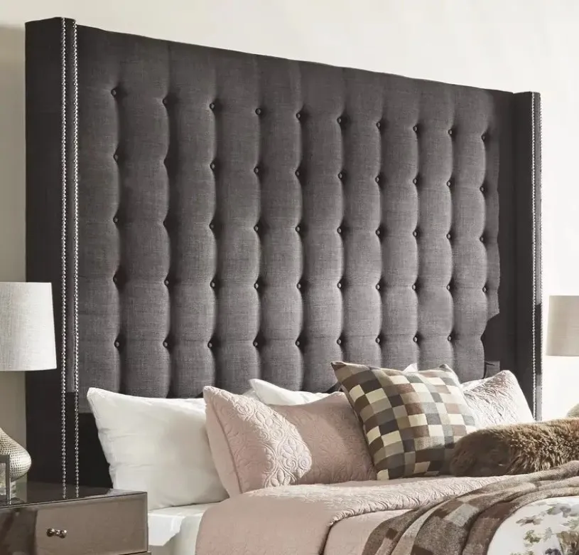 Charcoal Premium Emperor Bed Headboard in Reem Island
