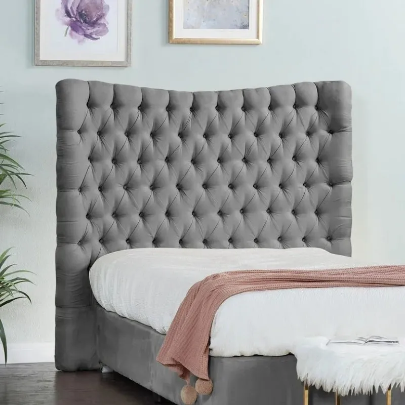 Grey Premium Emperor Bed Headboard in Reem Island