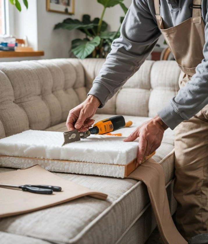Professional Sofa Foam Cutting & Cushion Restoration in Abu Dhabi